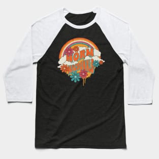 Retro Rainbow // Norm Macdonald Baseball T-Shirt